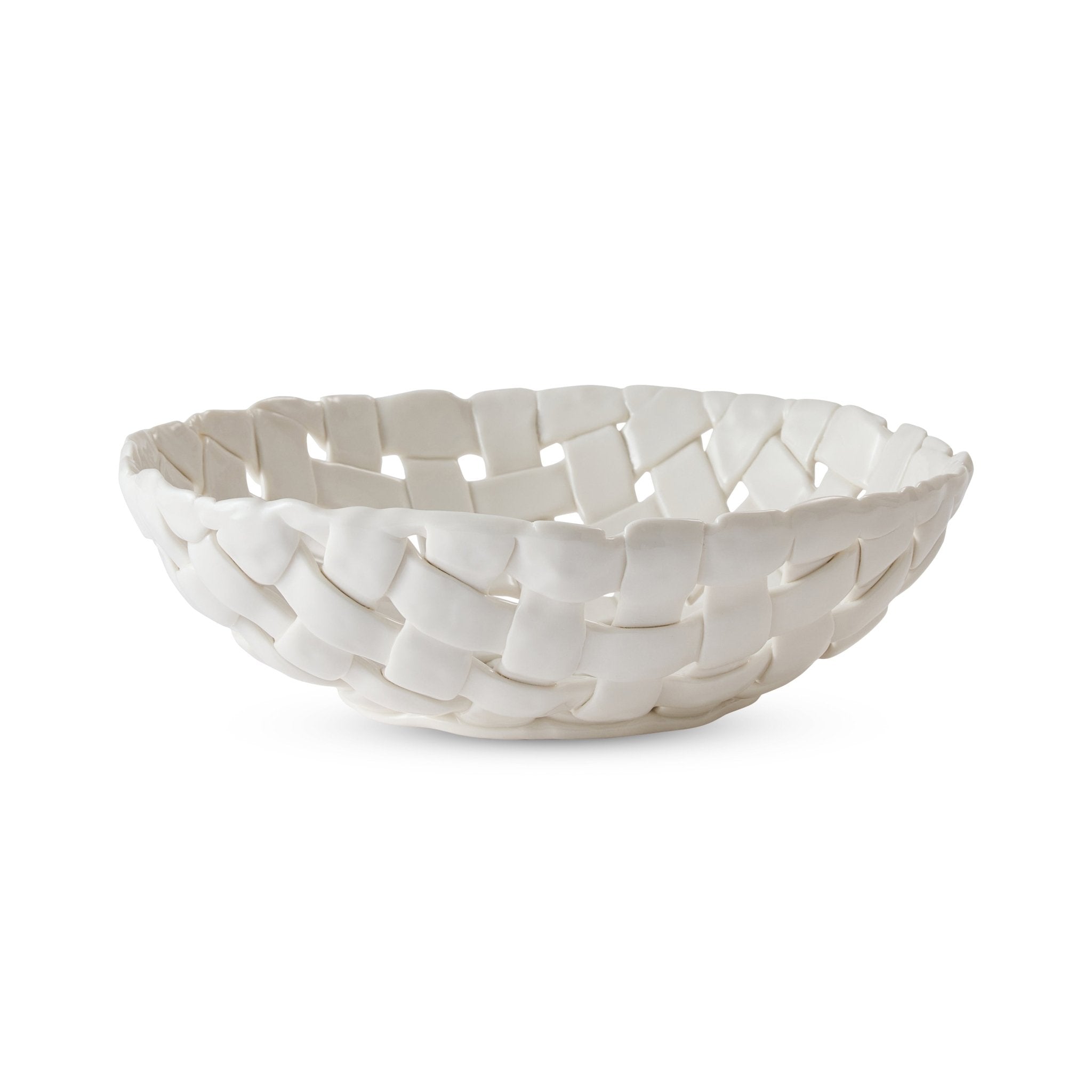 WOVEN CERAMIC WHITE BOWL - Pure Apotheca