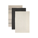 Woven Charcoal Teatowel 3pk - Pure Apotheca