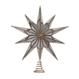 XL 10 POINT MIRRORED TREE TOPPER STAR CHAMPAGNE - Pure Apotheca
