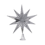 XL 10 POINT MIRRORED TREE TOPPER STAR SILVER - Pure Apotheca