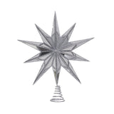 XL 10 POINT MIRRORED TREE TOPPER STAR SILVER - Pure Apotheca