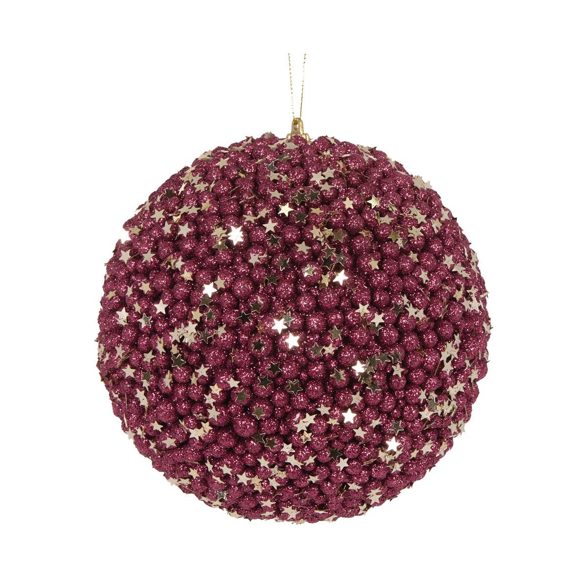 XL BURGUNDY STARS BAUBLE - Pure Apotheca