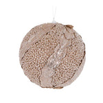 XL CHAMPAGNE GLITTER LEAF BAUBLE - Pure Apotheca