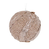 XL CHAMPAGNE GLITTER LEAF BAUBLE - Pure Apotheca