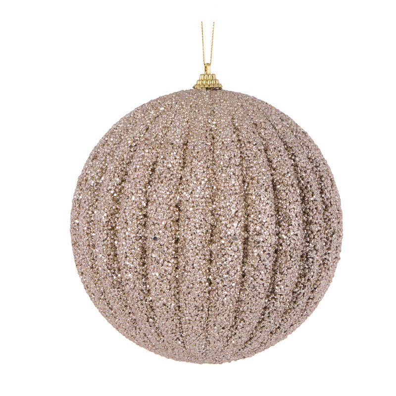XL CHAMPAGNE TEXTURED RIB BAUBLE - Pure Apotheca