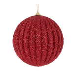 XL RED TEXTURED RIB BAUBLE - Pure Apotheca