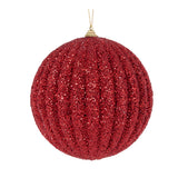 XL RED TEXTURED RIB BAUBLE - Pure Apotheca