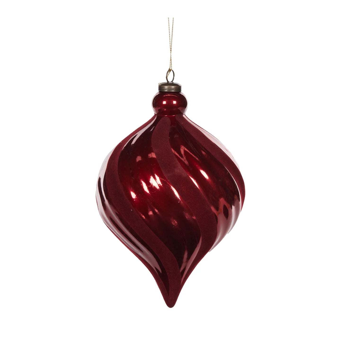 XL RED TWIRL DROP BAUBLE - Pure Apotheca