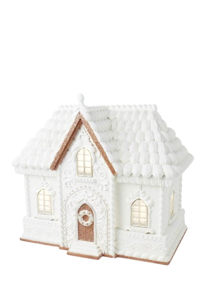 XL WHITE GINGERBREAD LED HOUSE - Pure Apotheca