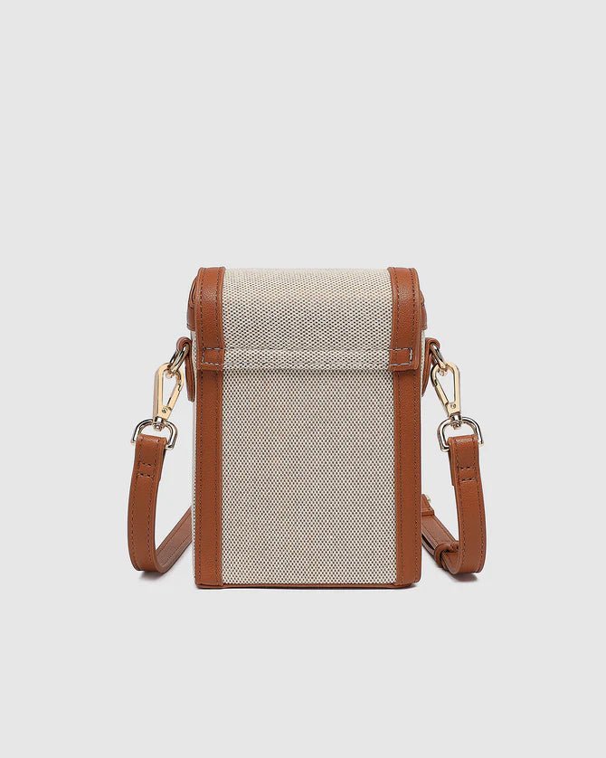 Yoko Canvas Phone Bag Tan - Pure Apotheca