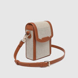 Yoko Canvas Phone Bag Tan - Pure Apotheca