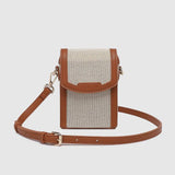 Yoko Canvas Phone Bag Tan - Pure Apotheca