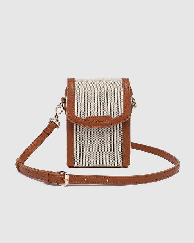 Yoko Canvas Phone Bag Tan - Pure Apotheca