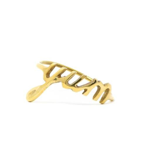Yum Napkin Rings Gold - Pure Apotheca