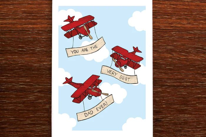 Best Dad Ever Planes Card - Pure Apotheca