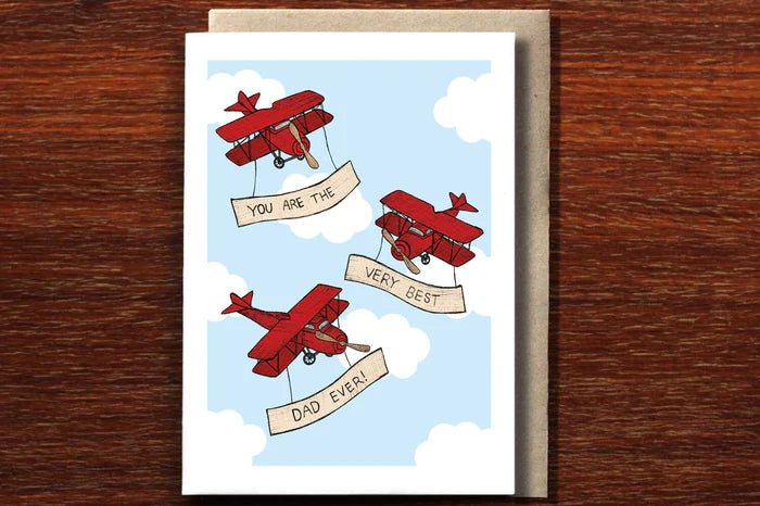 Best Dad Ever Planes Card - Pure Apotheca