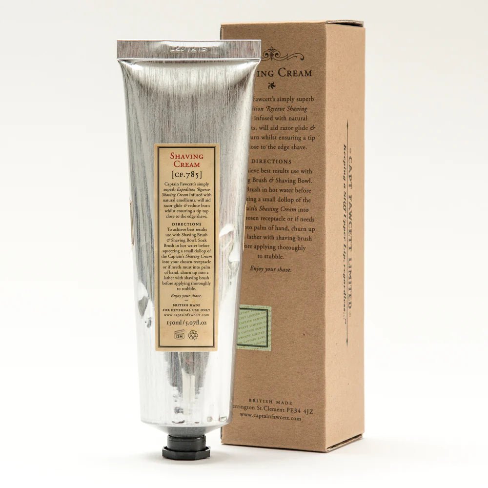 Captain Fawcett’s Expedition Reserve Shaving Cream 150ml - Pure Apotheca