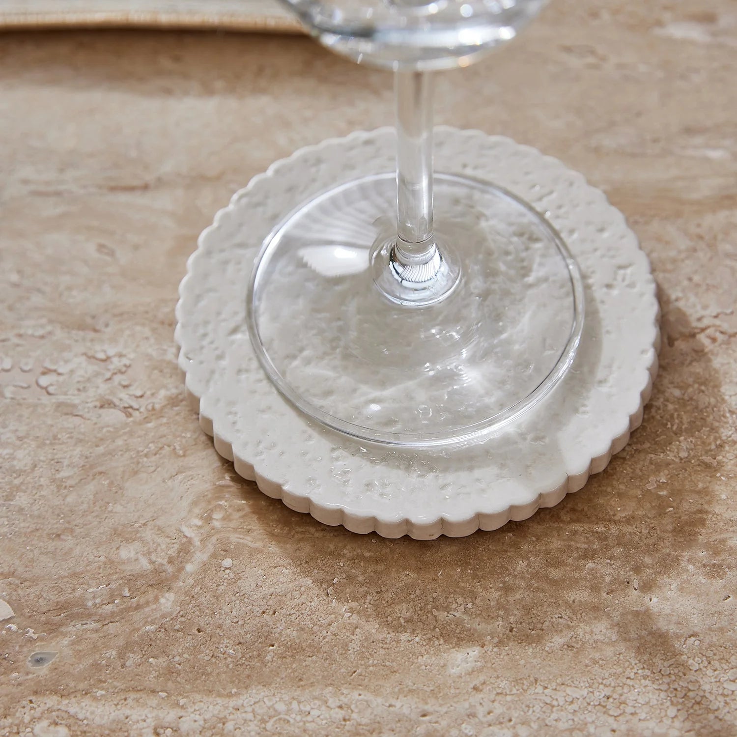 Ceramic Scallop Coaster Set of 4 - Pure Apotheca