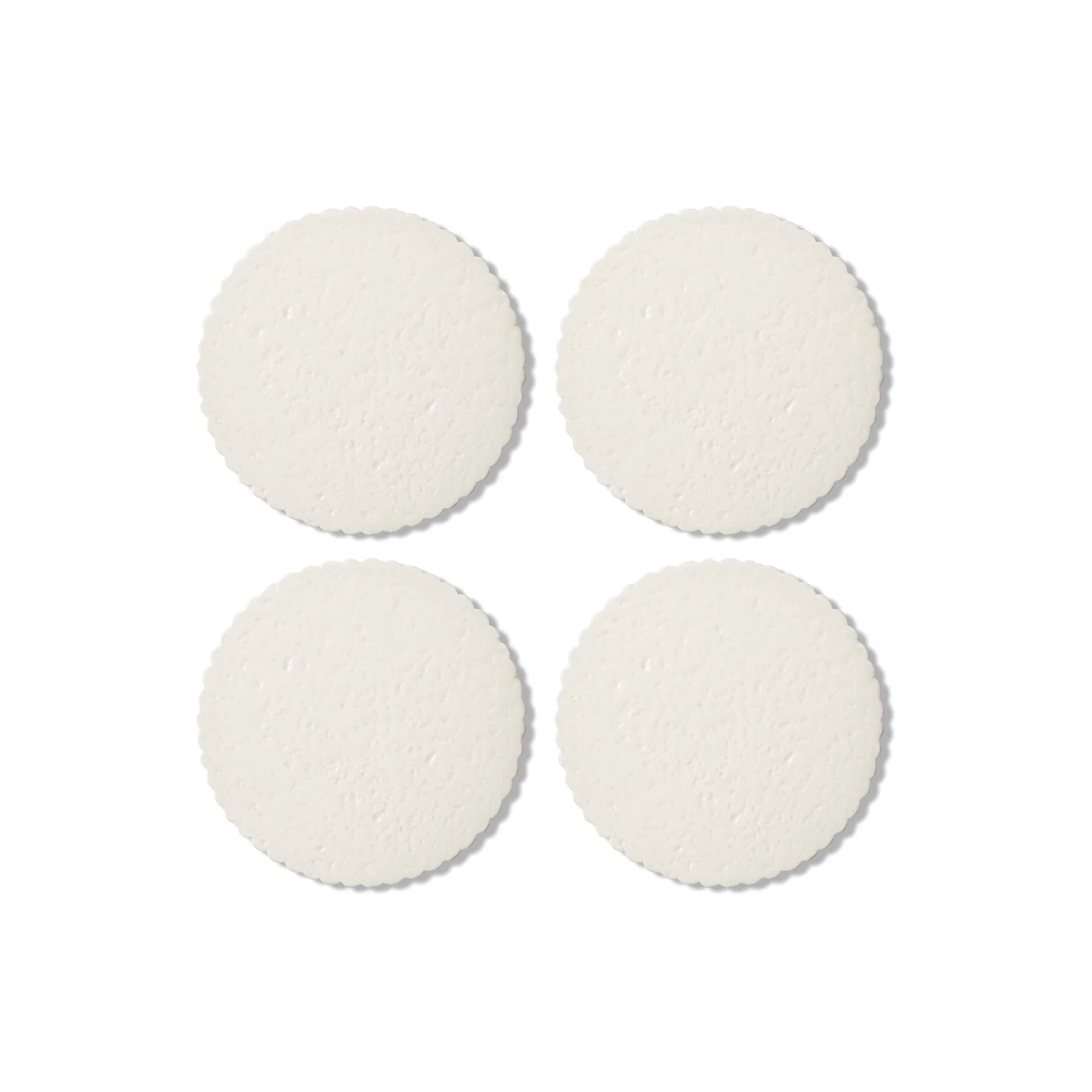 Ceramic Scallop Coaster Set of 4 - Pure Apotheca