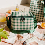 Darcy Green Cream Picnic Bag - Pure Apotheca