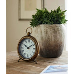 Desk Clock Antique Gold - Pure Apotheca