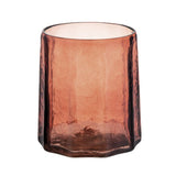 Doyle Glass Octagonal Hurricane Brown Small - Pure Apotheca