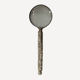 Embossed Antique Silver Magnifying Glass - Pure Apotheca