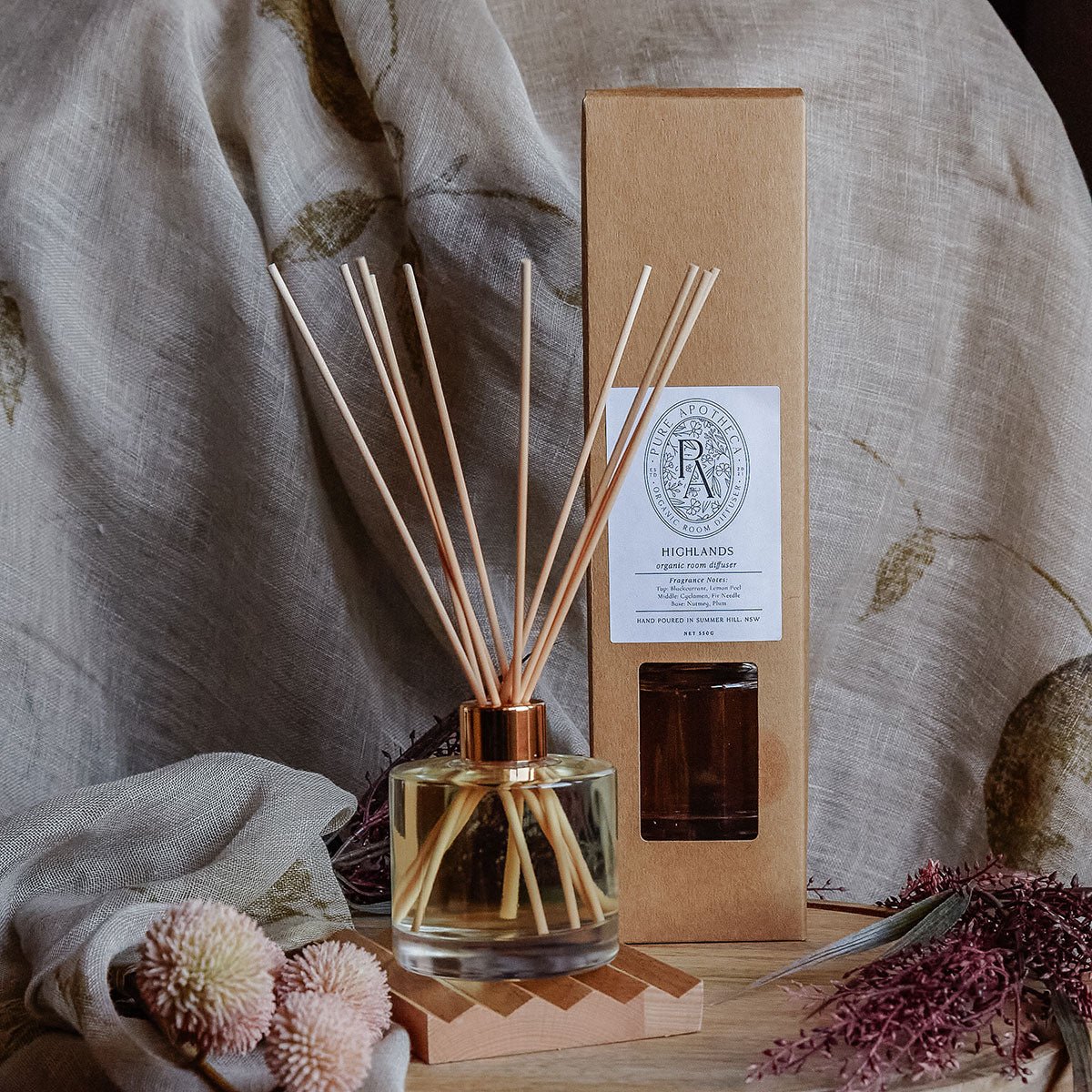 Reed Diffuser | Blackcurrant | Hand Poured | Small Batch – Pure Apotheca