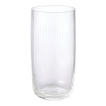 Kirshaw Clear Glass Ribbed High Tumbler - Pure Apotheca