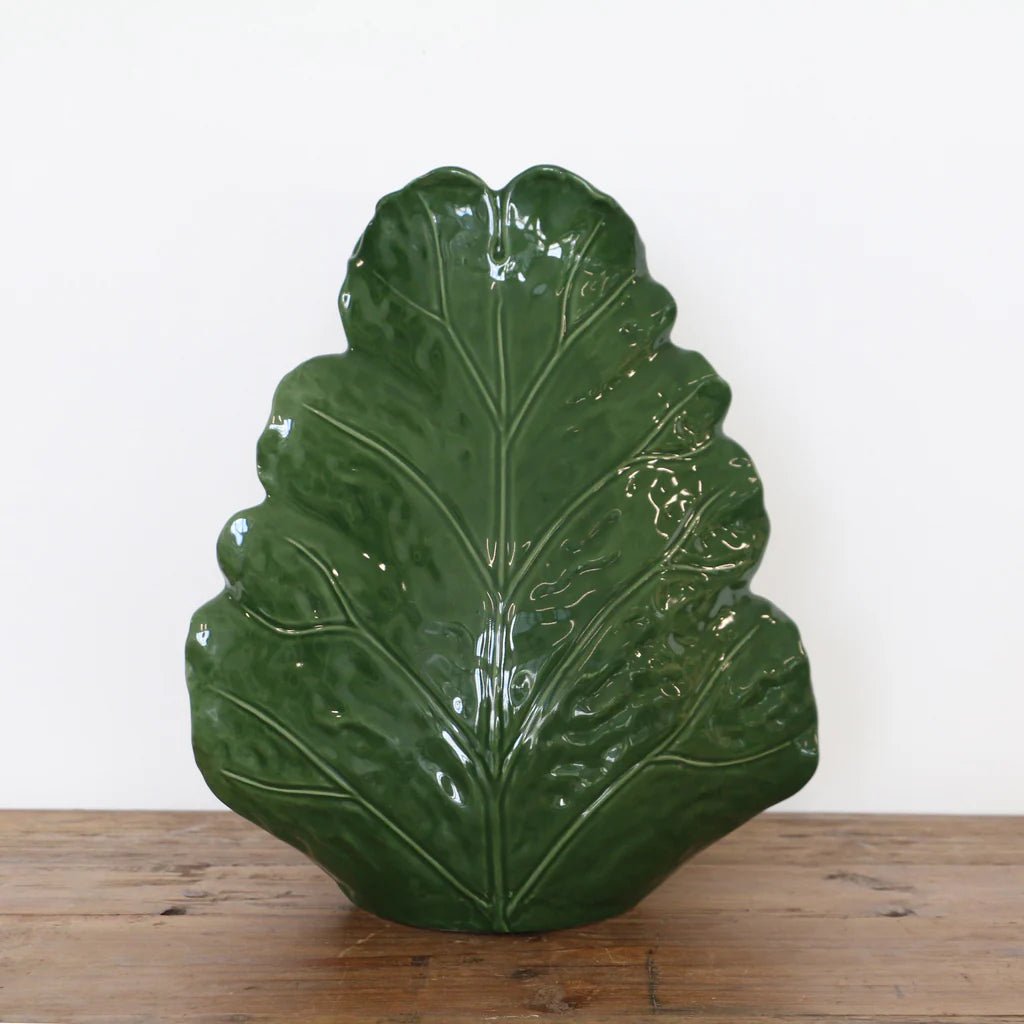 Large Sculptured Leaf Vase - Pure Apotheca