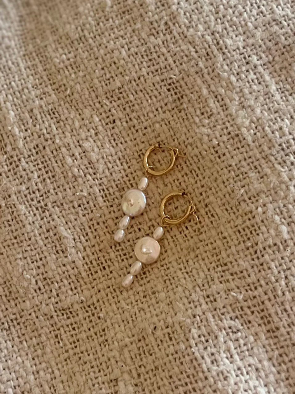Lottie 14K Gold Freshwater Pearl Earrings - Pure Apotheca