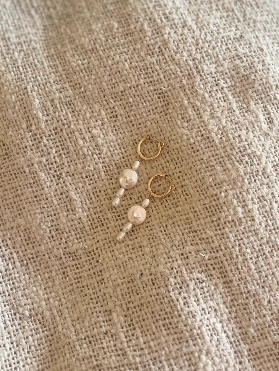 Lottie 14K Gold Freshwater Pearl Earrings - Pure Apotheca