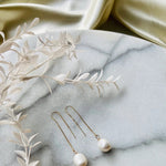 Lydia 14K gold freshwater pearl earrings - Pure Apotheca