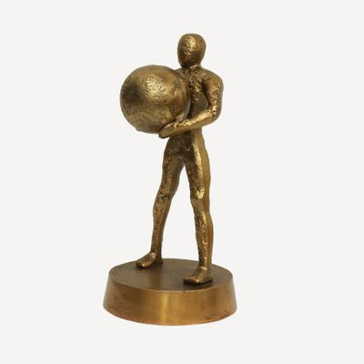 Man & Sphere Decorative Sculpture - Pure Apotheca