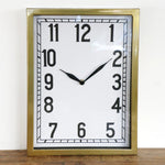 Old Gold Rectangular Wall Clock - Pure Apotheca