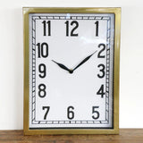 Old Gold Rectangular Wall Clock - Pure Apotheca