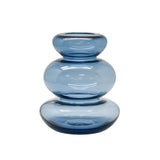 Quist Glass Blue Double Waist Vase SML - Pure Apotheca