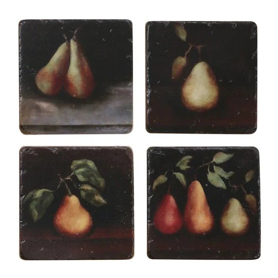 Raphael Pears Coasters Set/4 - Pure Apotheca
