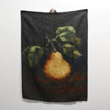 Raphael Vintaged Single Large Pear Linen Tea Towel - Pure Apotheca