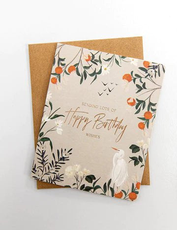 Sending Lots of Happy Birthday Wishes Card - Pure Apotheca