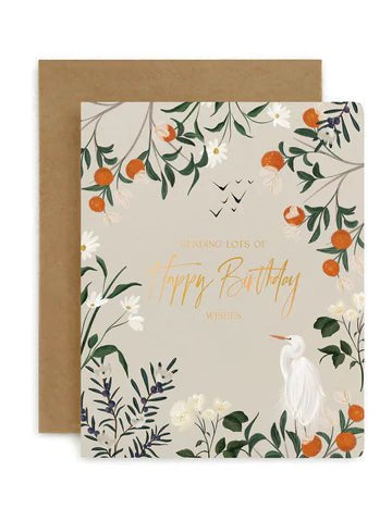 Sending Lots of Happy Birthday Wishes Card - Pure Apotheca