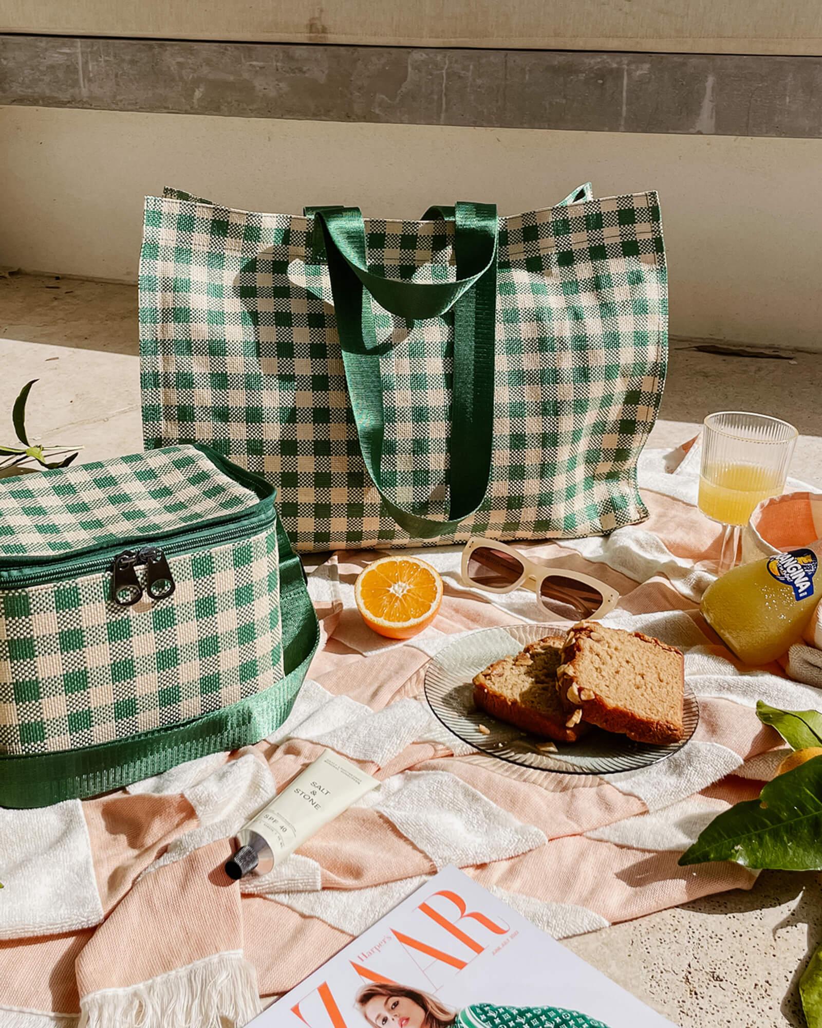 Simpson Green Cream Beach Bag - Pure Apotheca