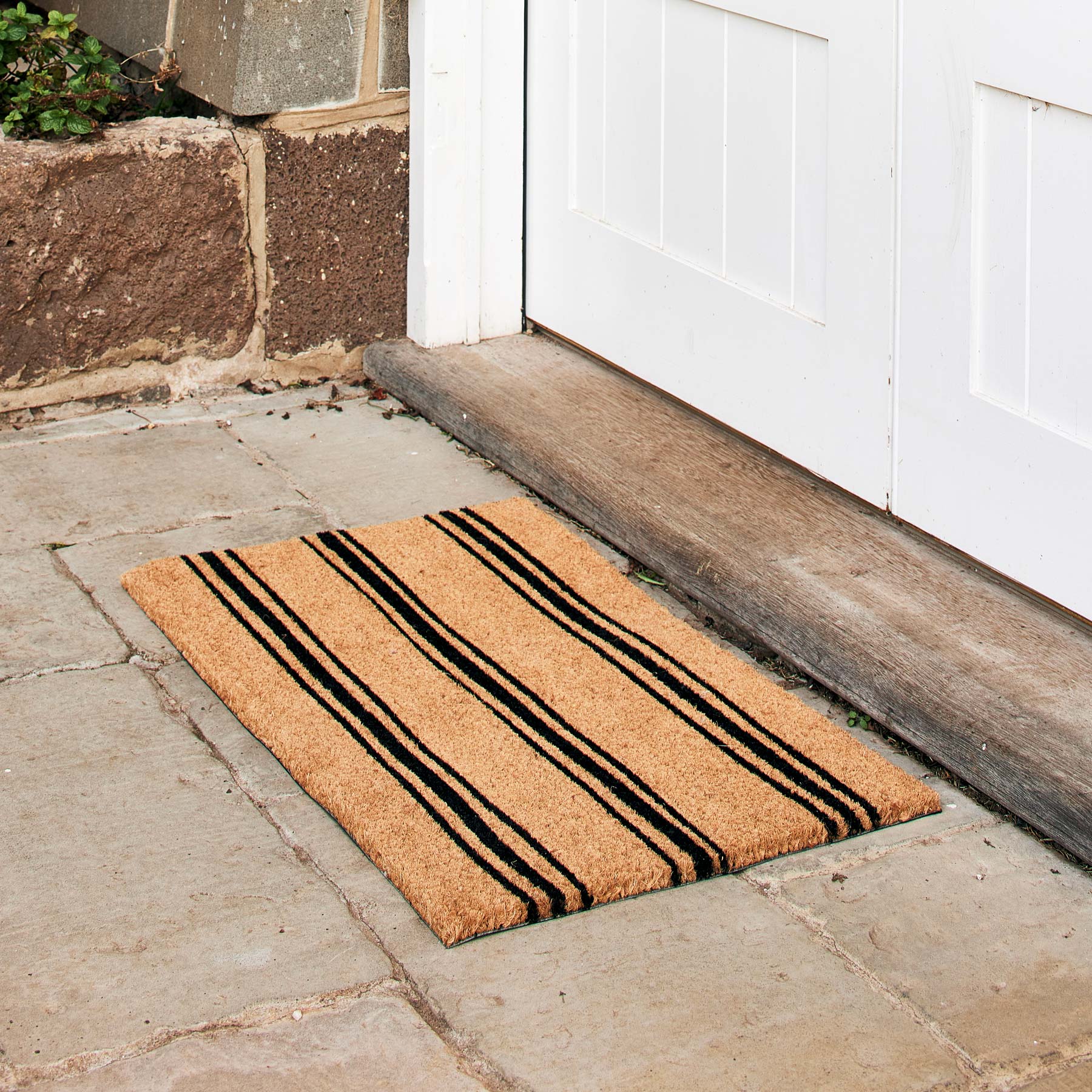 Ticking Black Stripe Doormat - Pure Apotheca