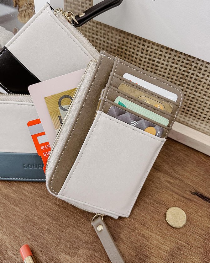 Tilly Cardholder Taupe/Vanilla - Pure Apotheca