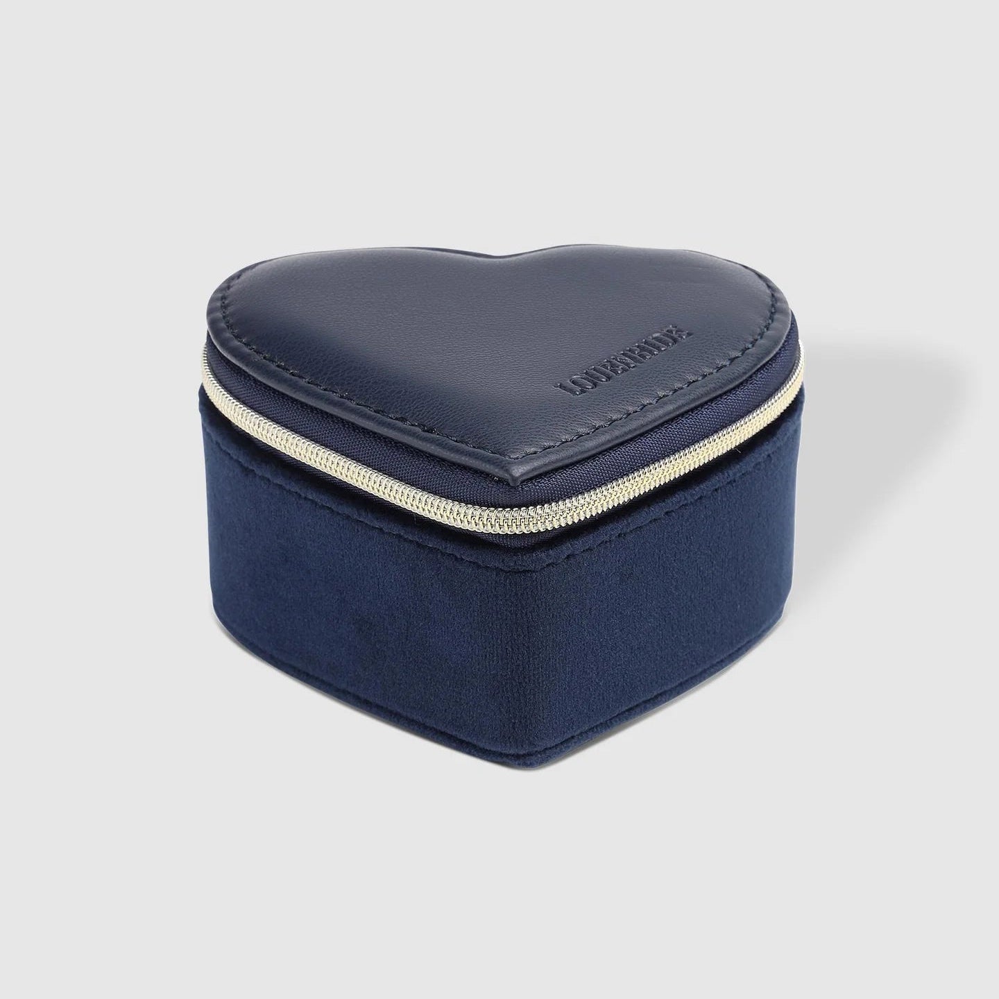 Valerie Jewellery Box Velvet Navy - Pure Apotheca