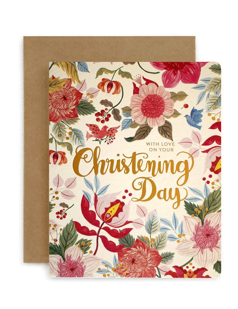 With love on your Christening Day Card - Pure Apotheca